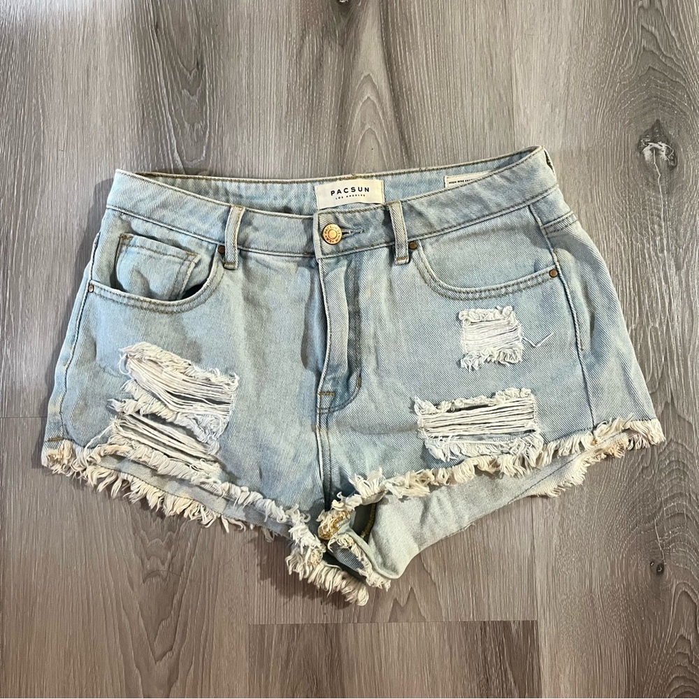 PacSun Ripped Jean Shorts
